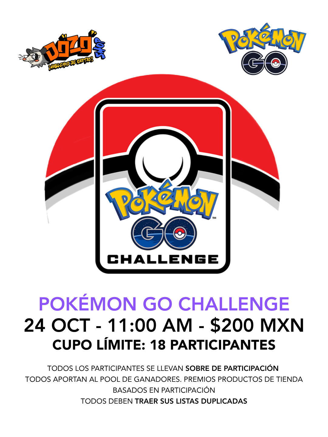 Pokemon | Pokemon GO Challenge - Octubre