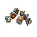Chessex | 7-Die Set - Gemini Copper-Steel/White