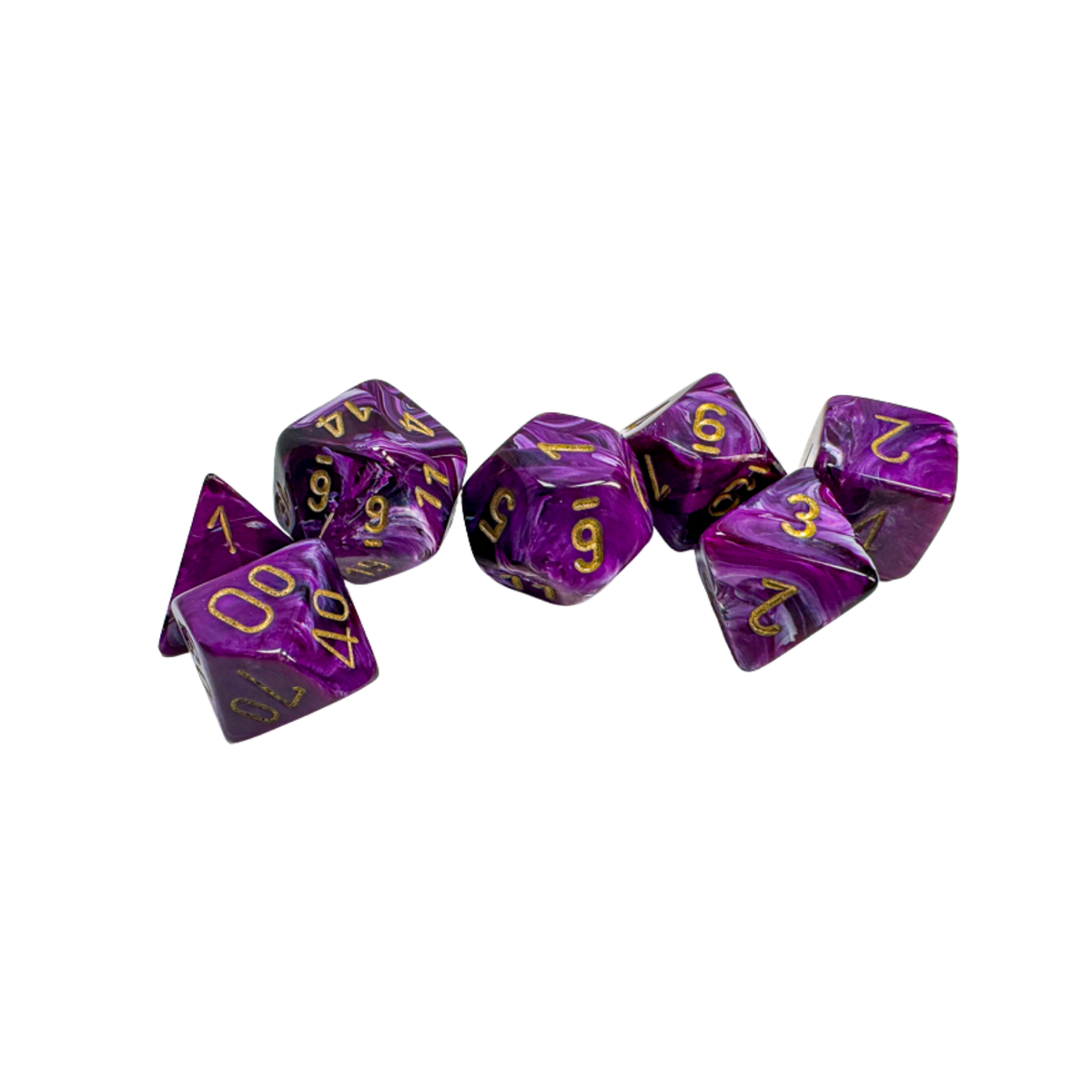 Chessex | 7-Die Set - Vortex Purple/Gold