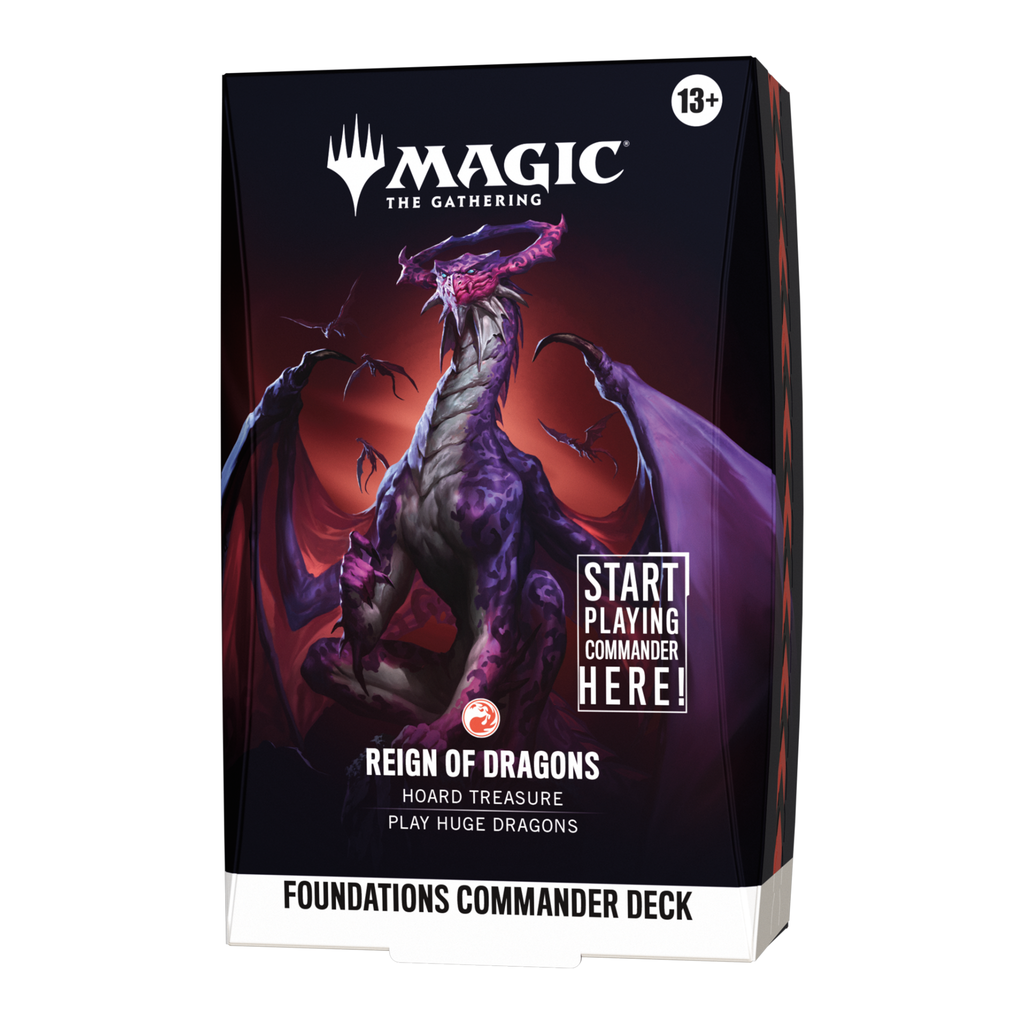 Magic The Gathering | Reality Fracture | Foundations Commander Deck - Reign of Dragons