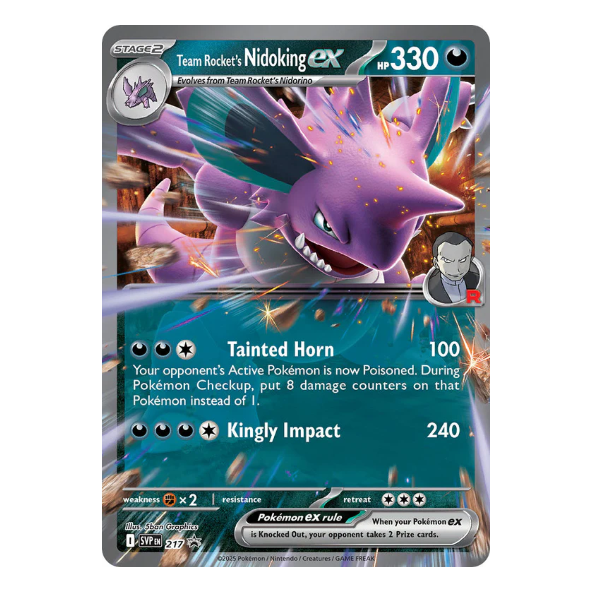 Pokémon TCG | Destined Rivals – Team Roket Tin - Nidoking