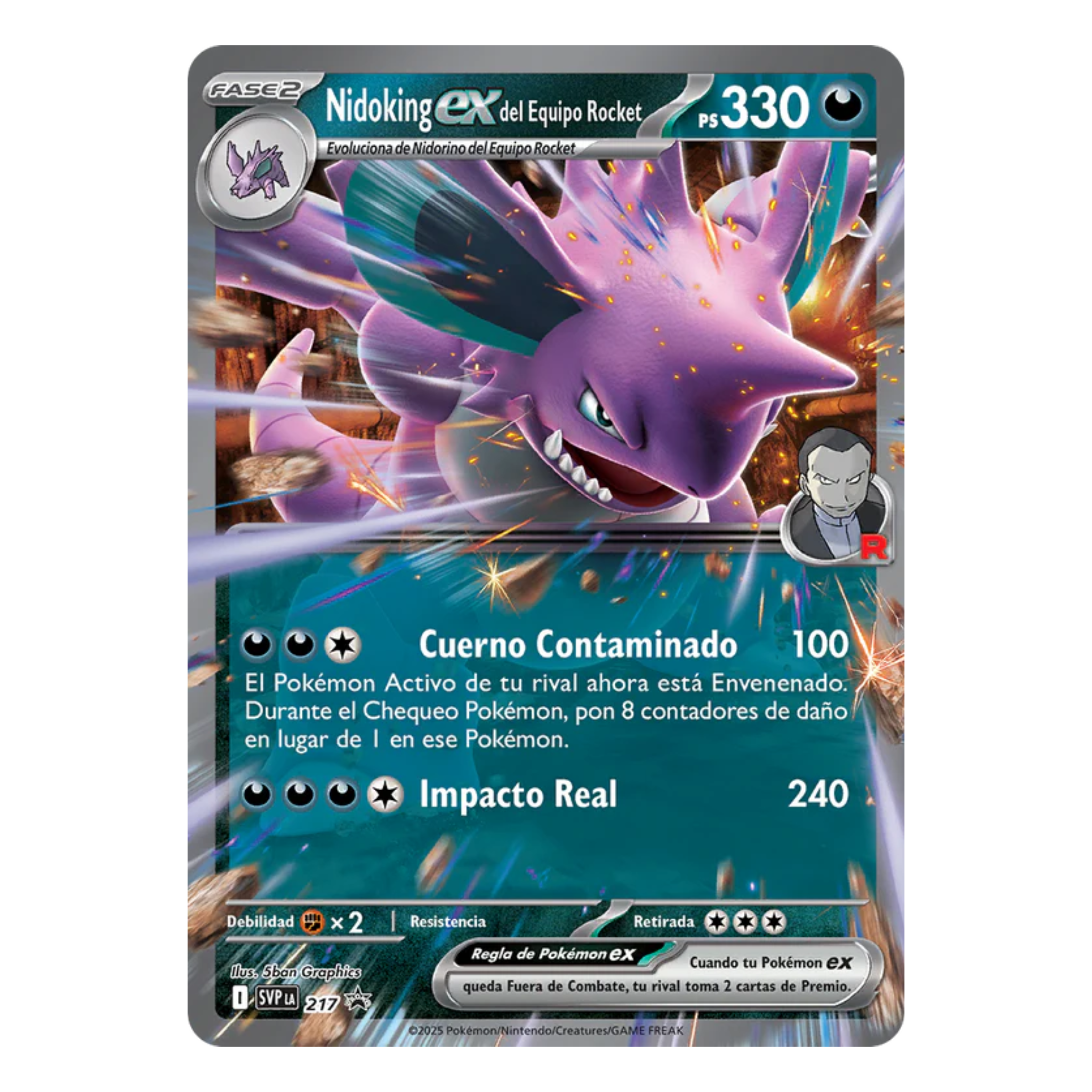 Pokémon TCG | Destined Rivals – Team Roket Tin - Nidoking