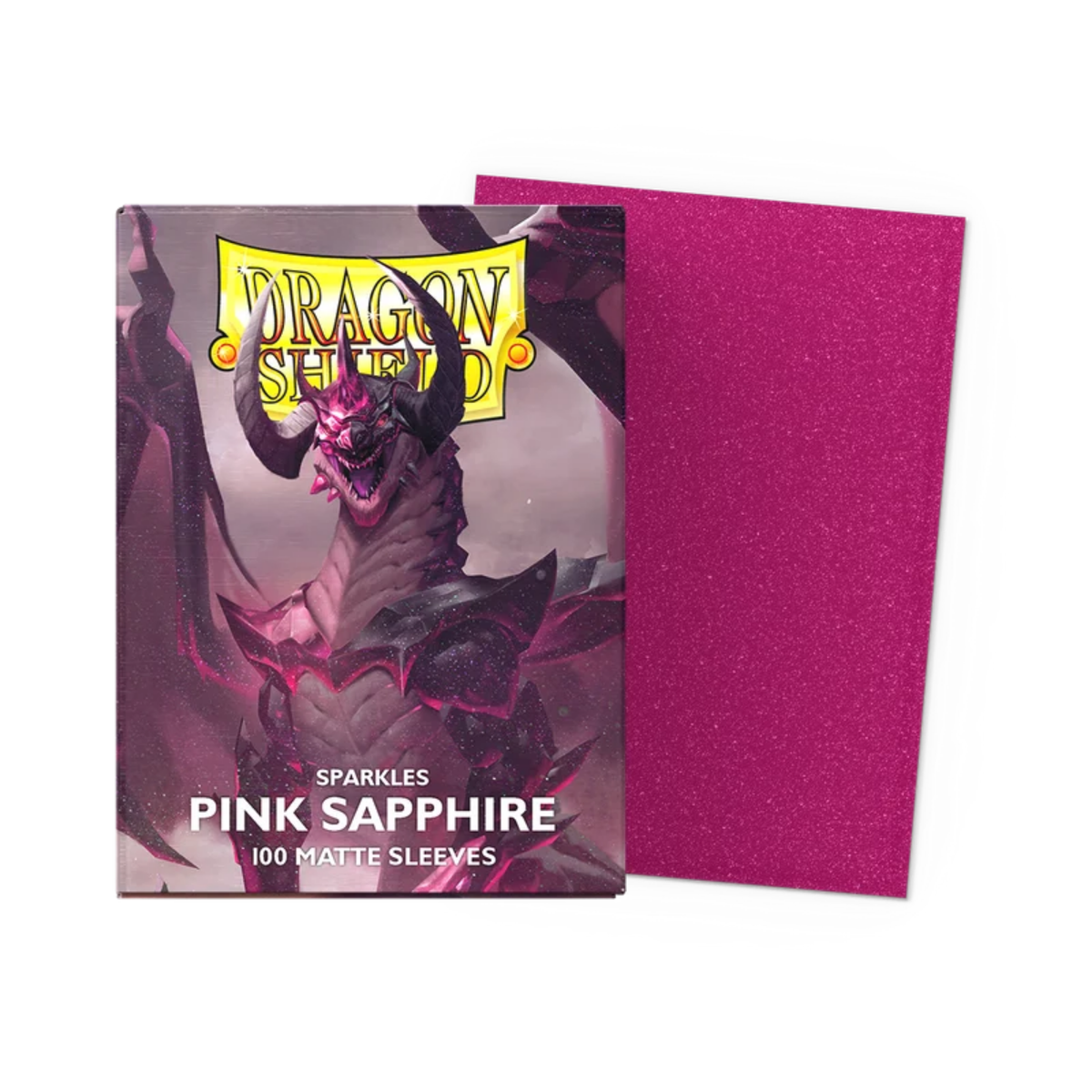 Dragon Shield | Sleeves - Matte Sparkles Pink Sapphire