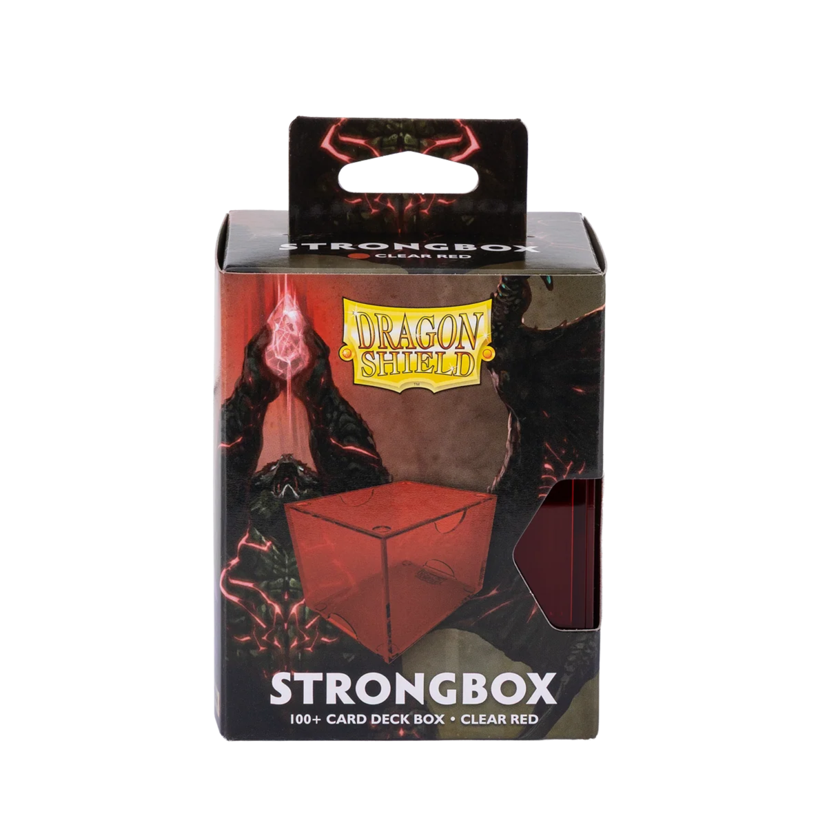 Dragon Shield | Deckbox - 100+ Strongbox - Clear Red
